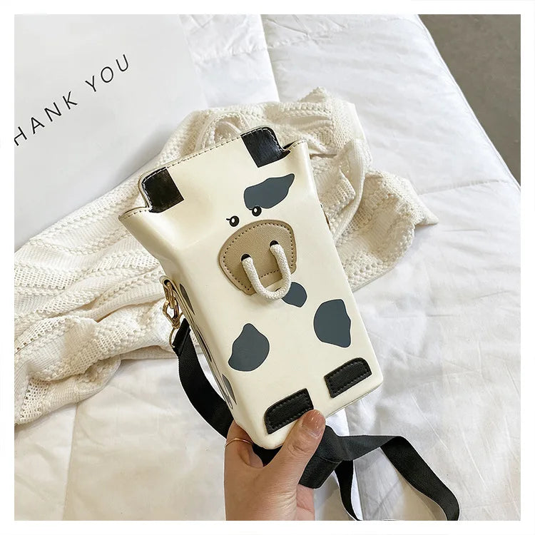 Diagonal Bag Water Bottle Holder Carry PU Bag Coffee Cup Storage Sleeve
