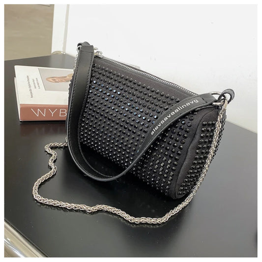 Diamond Chain Shoulder Bags Purses Small Square Bag Handbag Crossbody Bag
