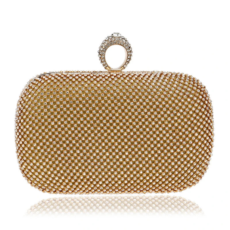 Bling Bling Chain Shoulder Bag Evening Clutch for Wedding Party