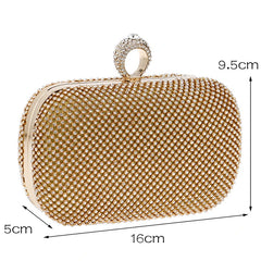 Bling Bling Chain Shoulder Bag Evening Clutch for Wedding Party