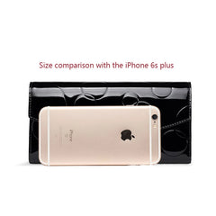 Patent Leather Women's Wallet Clutch Long Hasp