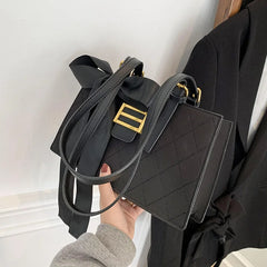 Diamond Grain Women Shoulder Bag Bow Embroidery Ladies Handbags
