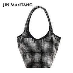 Diamond Large Capacity Tote Bucket Bag Women's Handbag Shoulder Bag