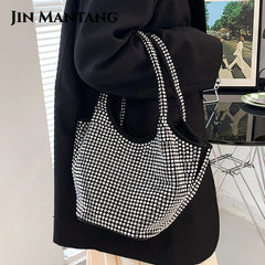 Diamond Large Capacity Tote Bucket Bag Women's Handbag Shoulder Bag