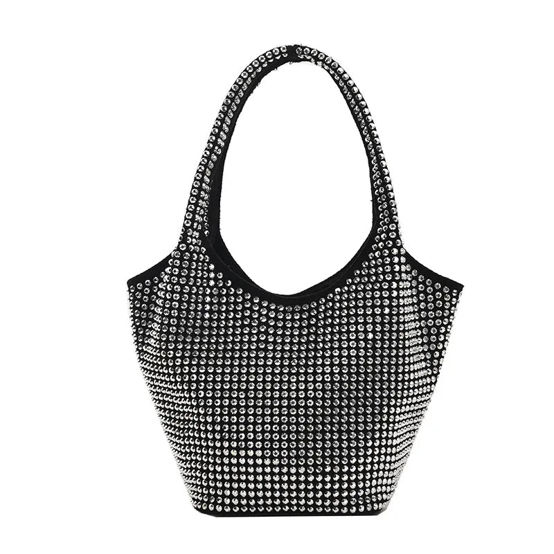 Large Capacity Diamond Tote Bucket Bag High-Quality Women's Handbag