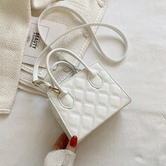Diamond Lattice Crossbody Bag Women Small Handbags