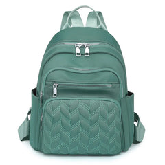 Diamond Lattice Oxford Backpacks For Women Large Capacity Female Travel Bags