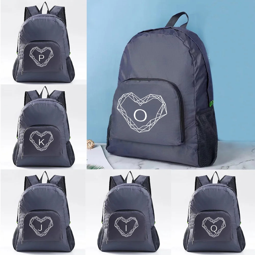 Diamond Print Foldable Bag for Outdoor Camping Hiking