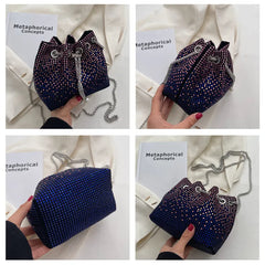 Diamonds Purses Mini Crossbody Bucket Shoulder Bag