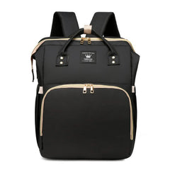 Diaper Bag Backpack with Bassinet Folding Crib, Large Capacity Mummy Bag