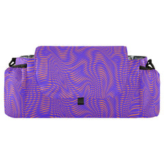 Stroller Organizer Stripe Nappy Bag with Basket Hook