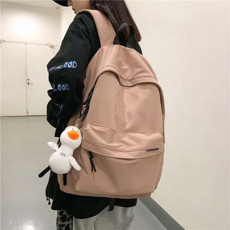Diehe Large Capacity Waterproof Nylon Women Backpack
