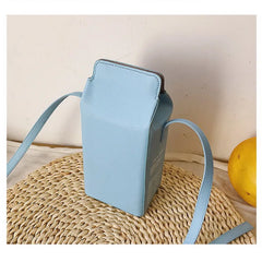 Cartoon Print Ladies Crossbody Bags Milk Box Women Shoulder Bags
