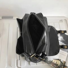 Oil Wax Leather Women Messenger Bag