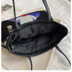 Sequined Women Shoulder Bags Large Capacity Tote Bag Girl Pattern Handbag