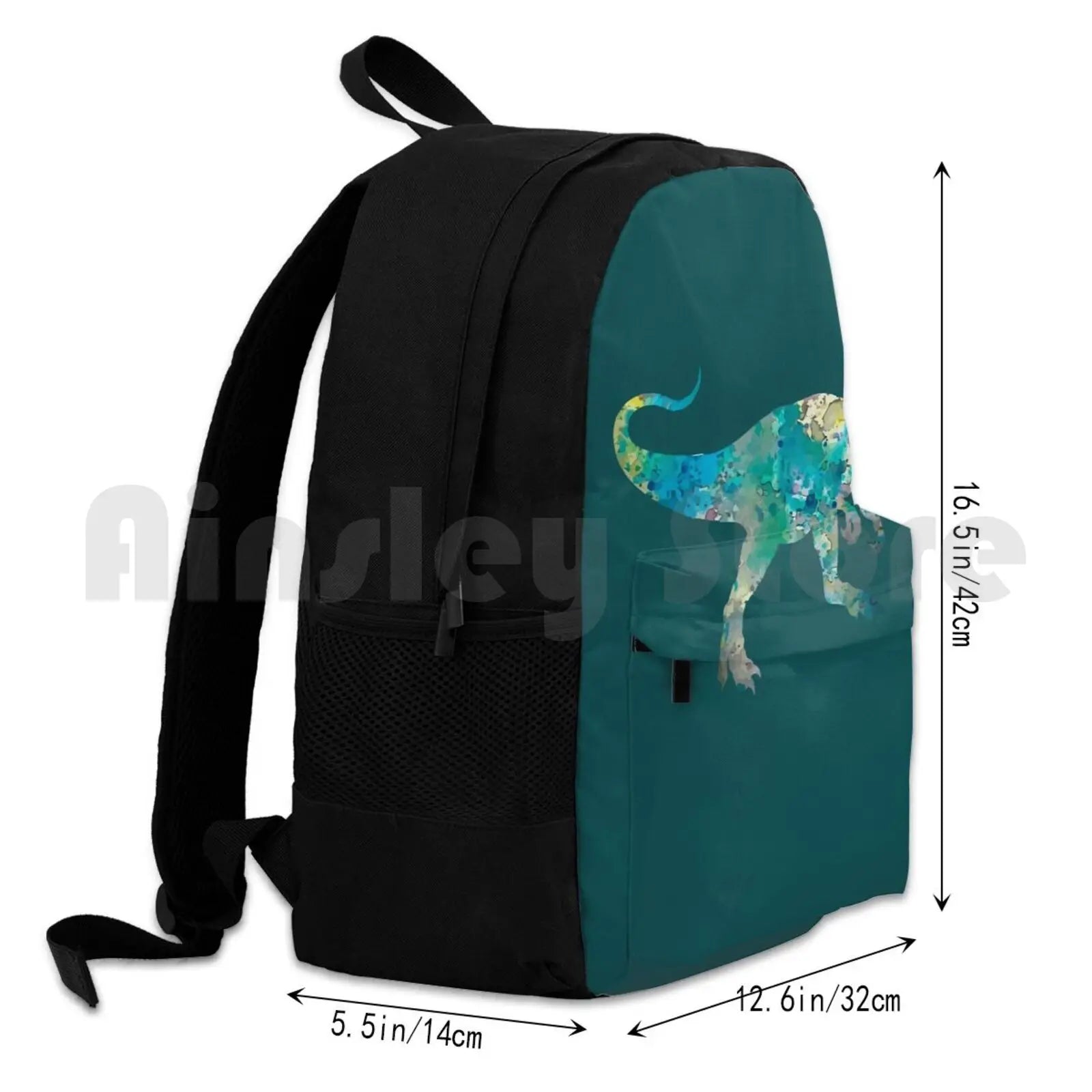 Dino Hiking Backpack Waterproof Camping Travel T Rex Triceratops Minimalist
