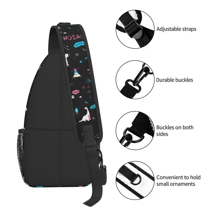 Dino Variety Sling Chest Bag for Men