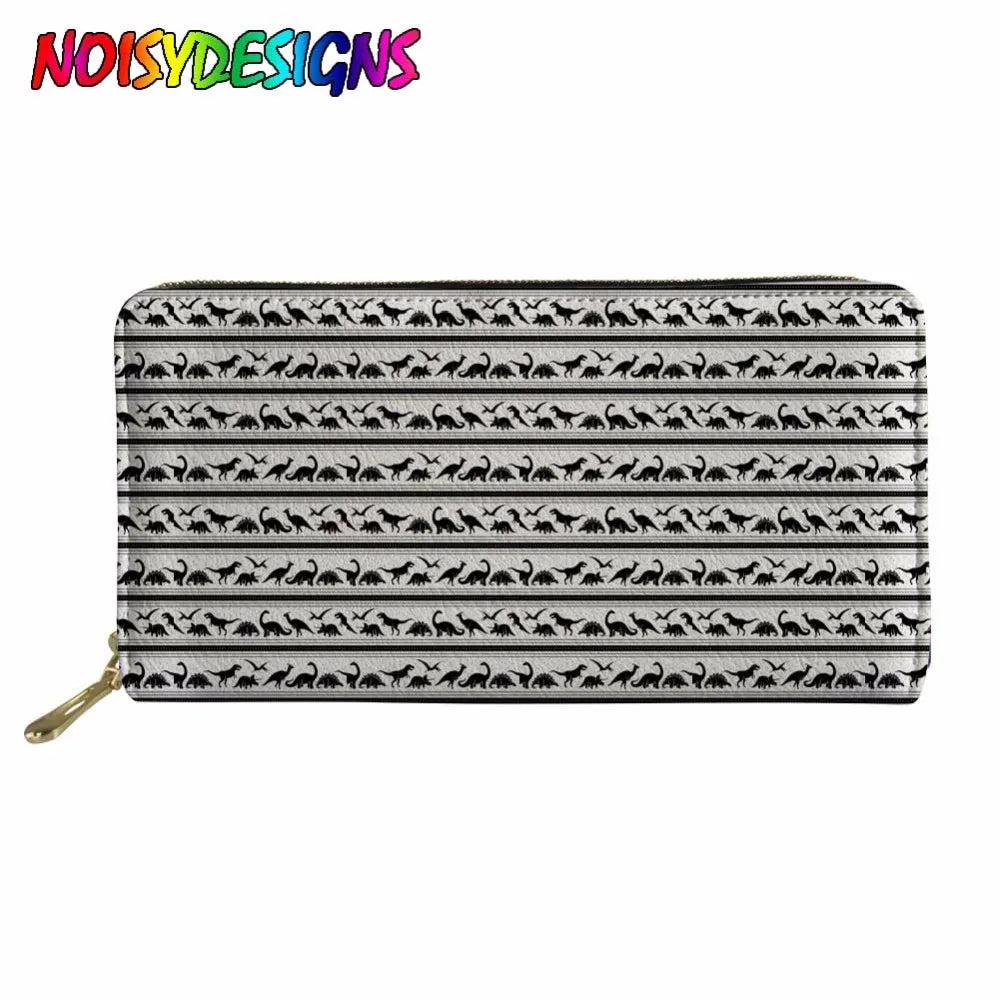 Dinosaurs Wallet for Credit Cards Portable Fairy PU Leather Purse Animals Wallet