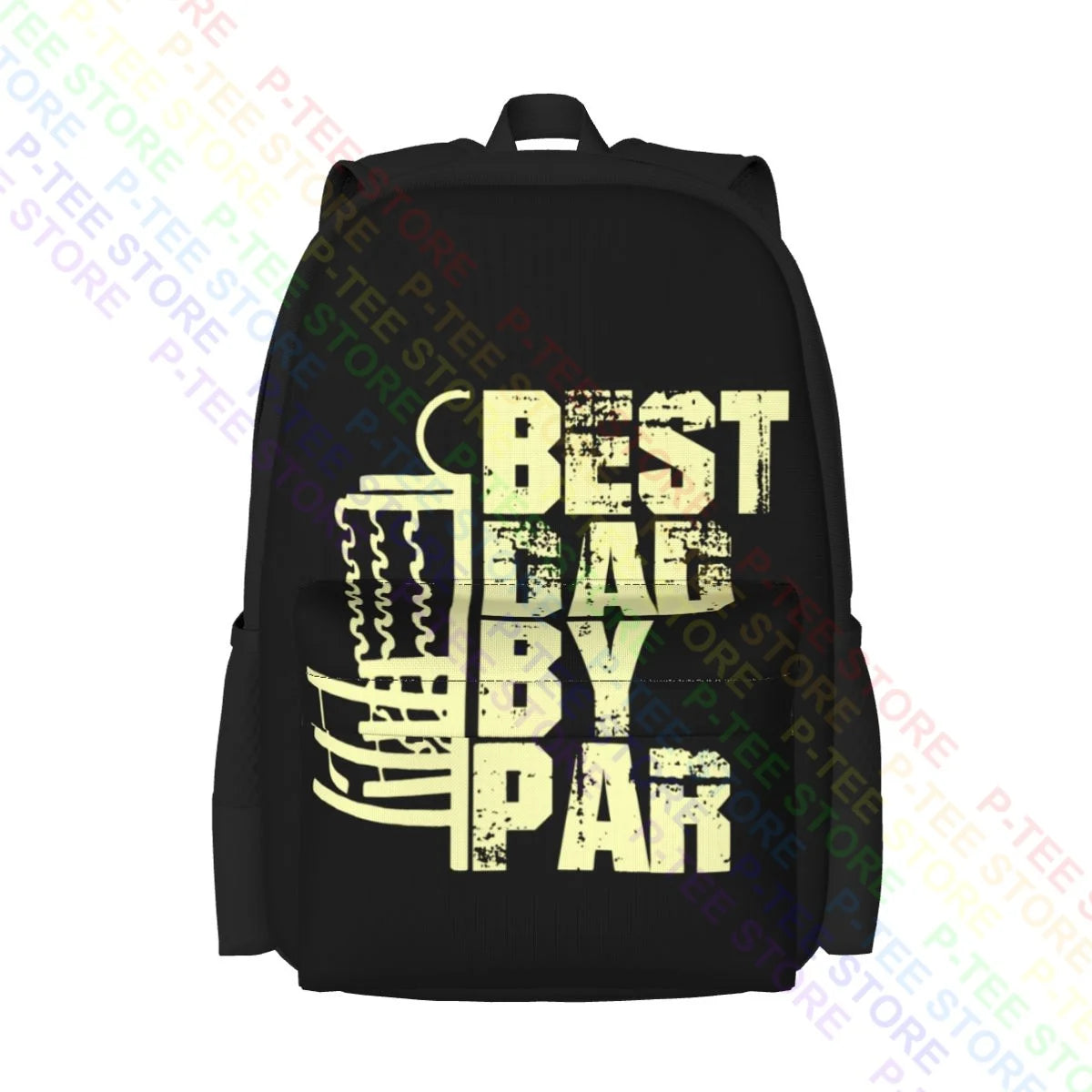 Disc Golf Dad By Par Large Capacity Backpack Shoe Bag