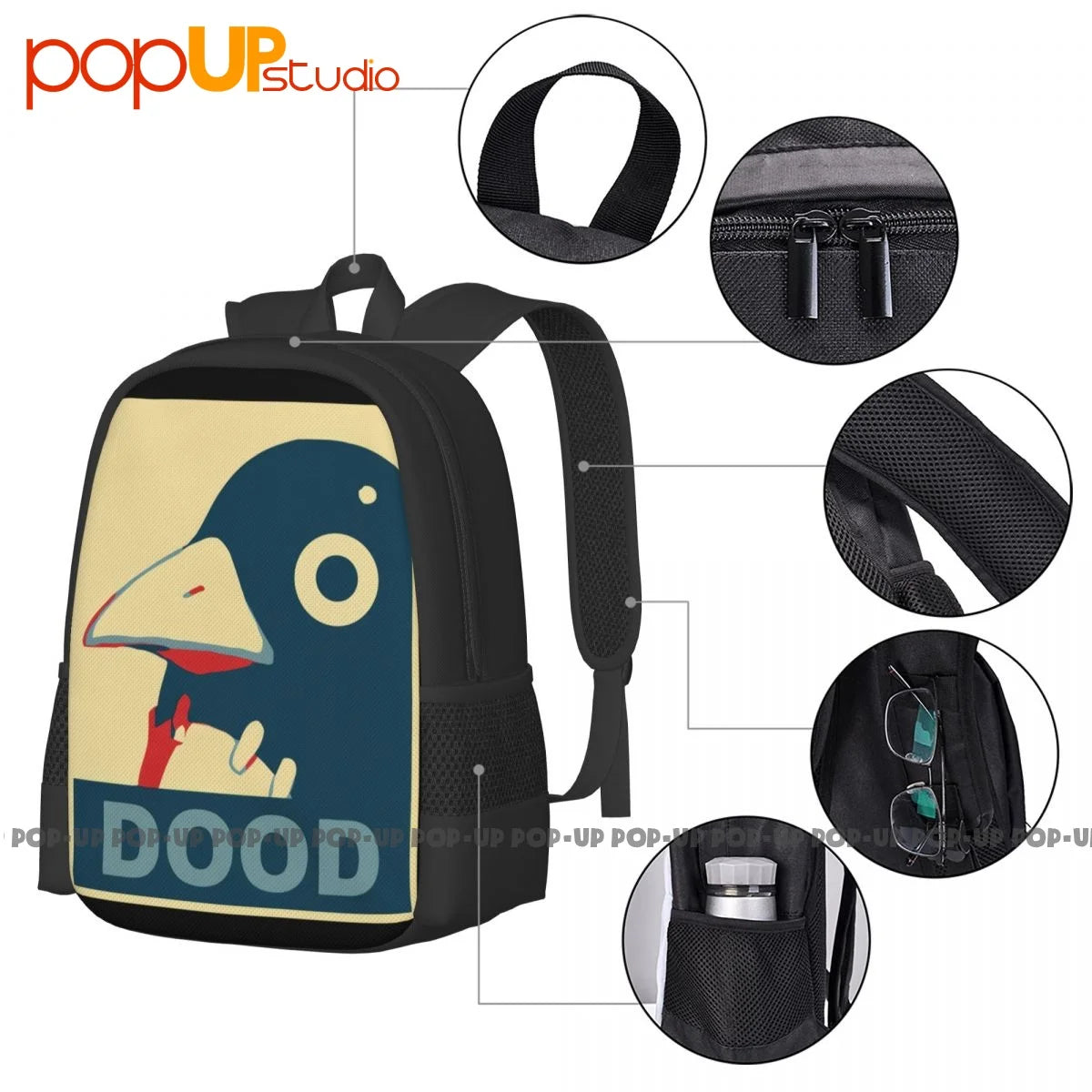 Disgaea Prinny Political Hope Poster Backpack Large Capacity
