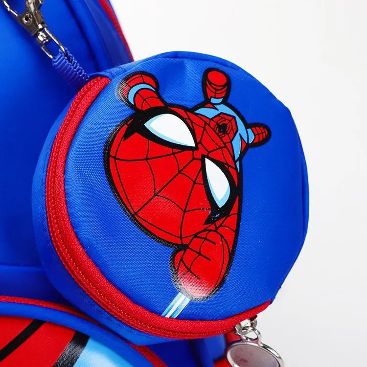 Spider-Man Childrens Schoolbag Cartoon Boys and Girls Large-capacity Backpack