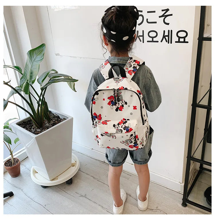 Mickey Children's Backpack Lightweight School Bag Large-capacity Boys and Girls