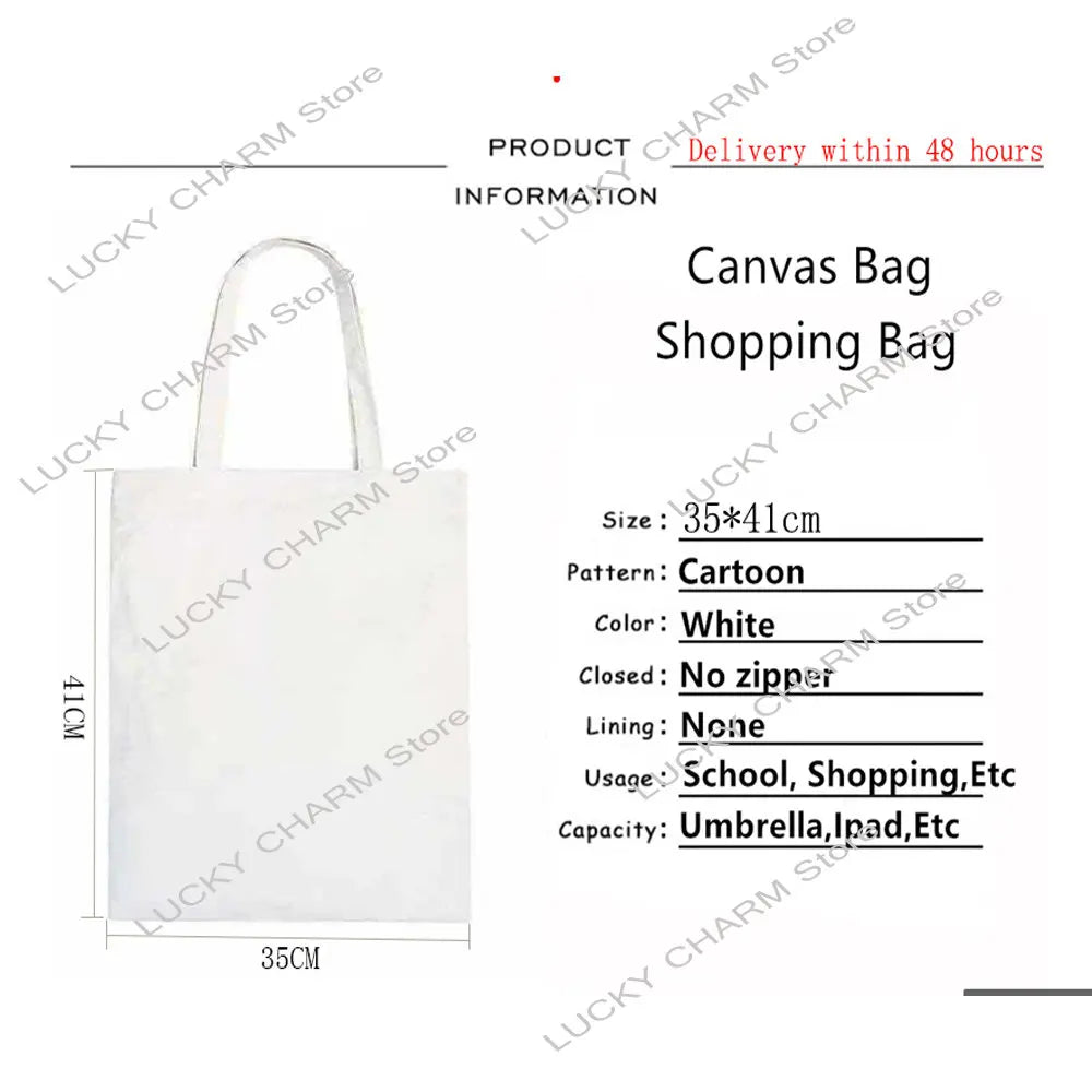 Snow White Canvas Shoulder Bag Waterproof Handbag