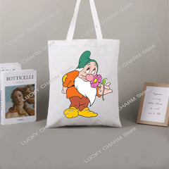 Snow White Canvas Shoulder Bag Waterproof Handbag