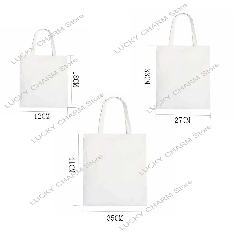 Snow White Canvas Shoulder Bag Waterproof Handbag