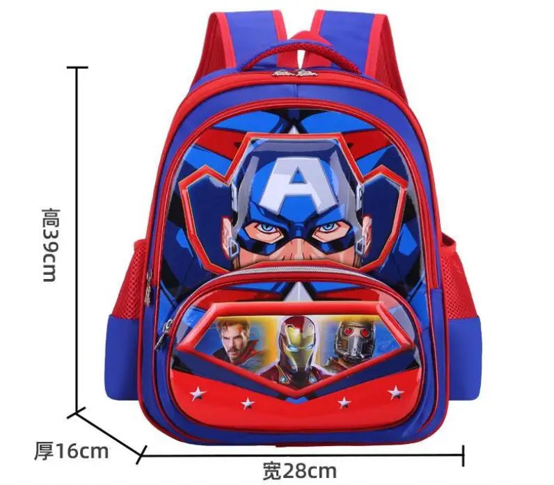 3D Spider-Man Kids Schoolbag, Cartoon Children's Backpack
