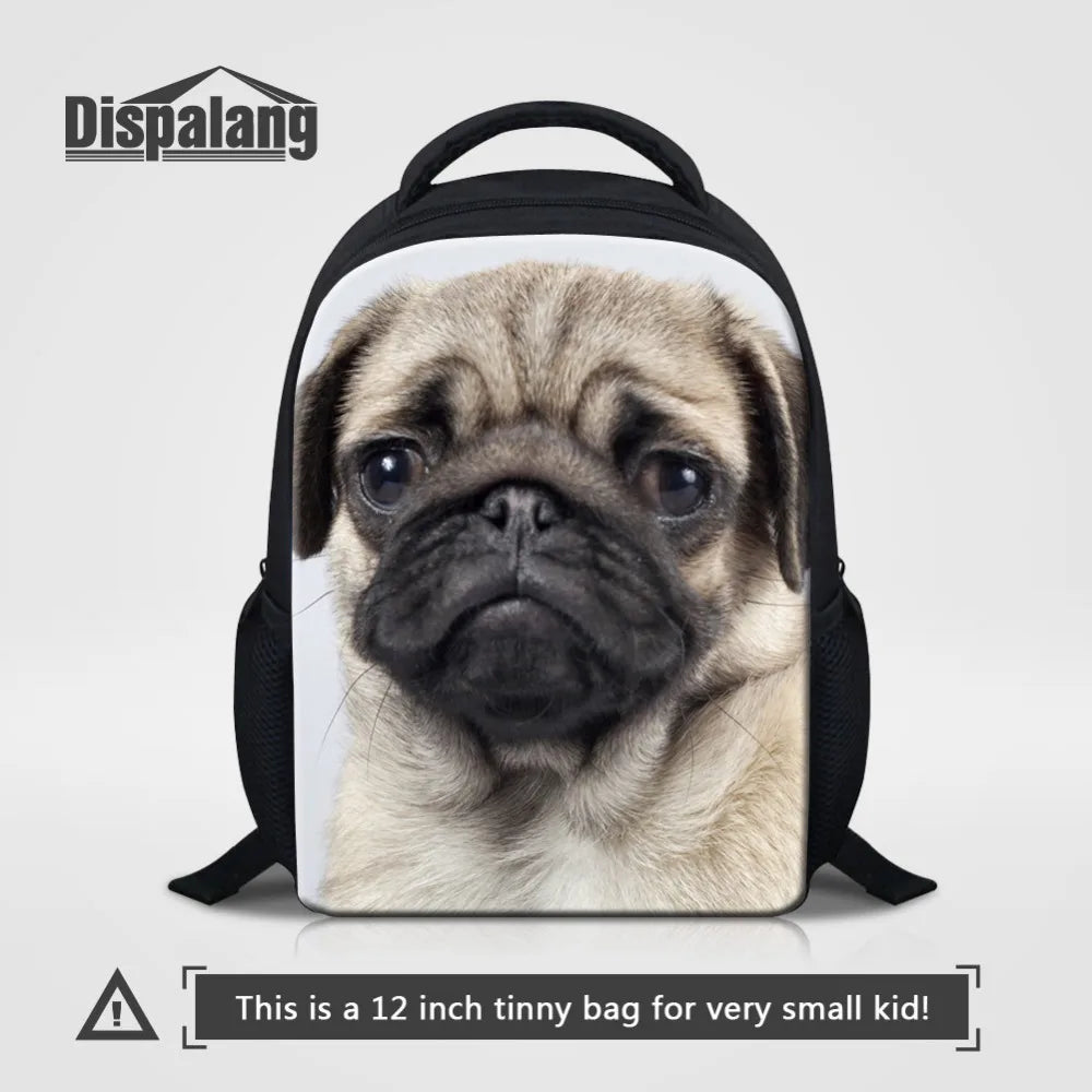 Dog Print Mini Backpack for Girl School Preschool Baby Kindergarten