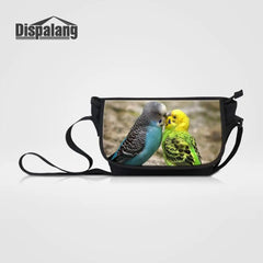 Parrot Print Shoulder Bag Large Capacity Crossbody Messenger Bag