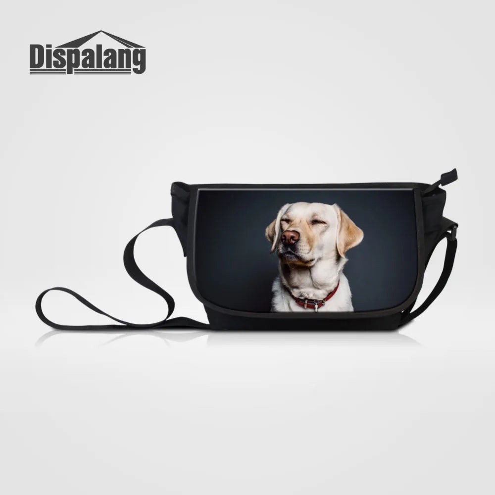 Animal Dog Print Shoulder Bag Crossbody Travel Handbag