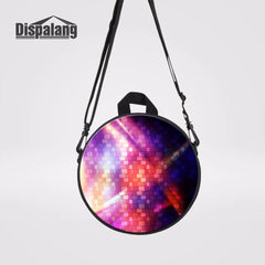 Colorful Round Messenger Bag For Ladies Small Single Bags For Women
