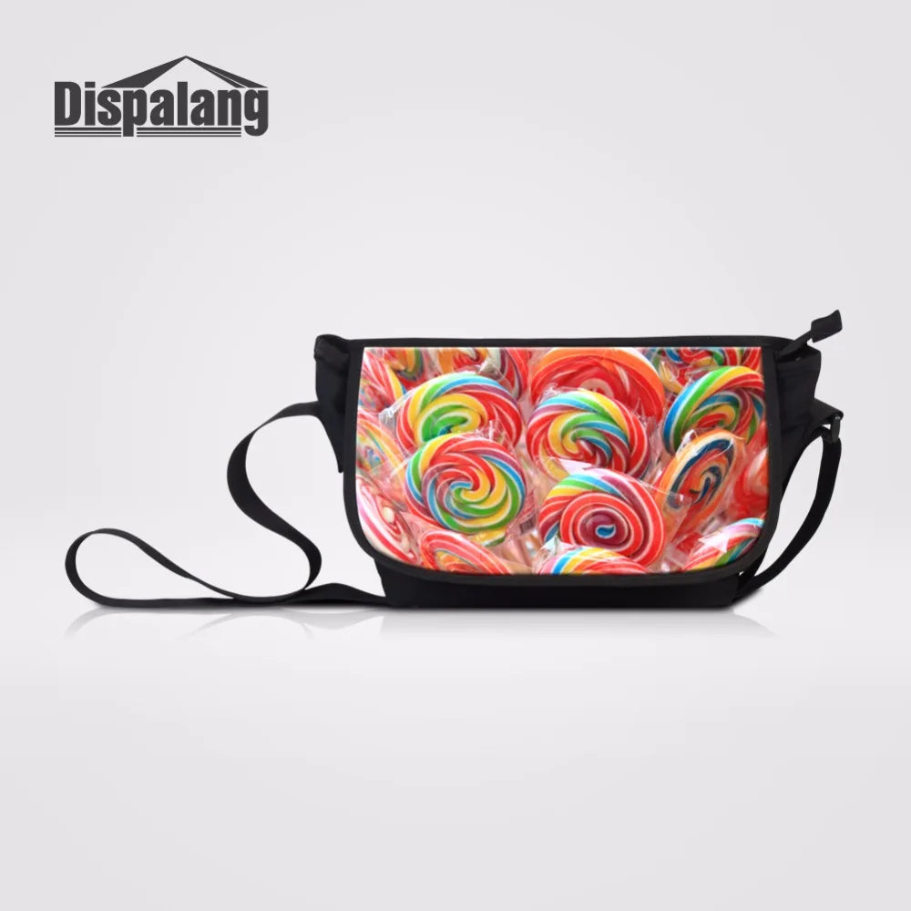 Lollipop Candy Pattern Crossbody Bag for Ladies