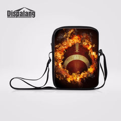 Fire Foot Ball Motorcycle Crossbody Bags Women Handbag Spain Over Shoulder Small