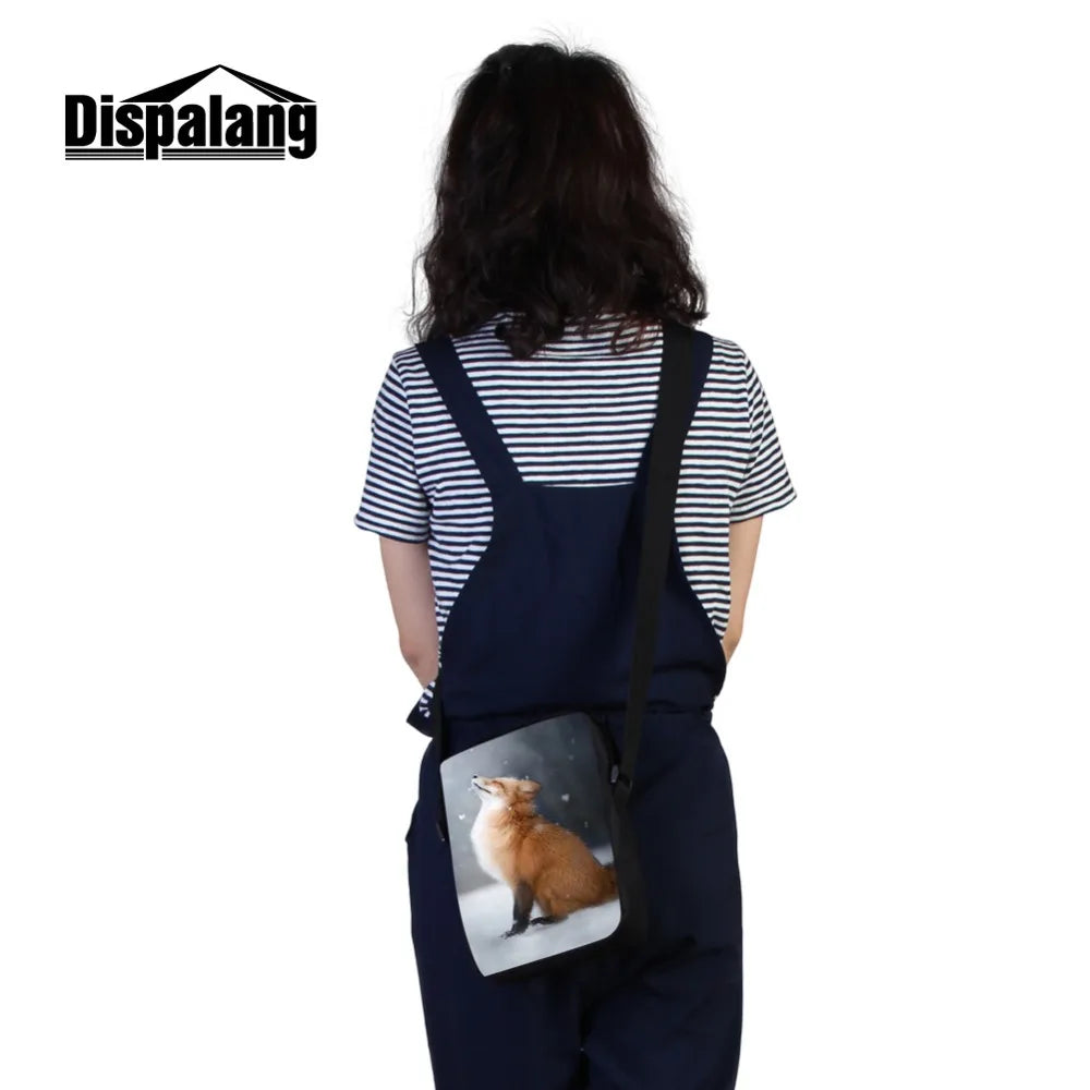 Polyester Hedgehog Messenger Bag for Girls and Women