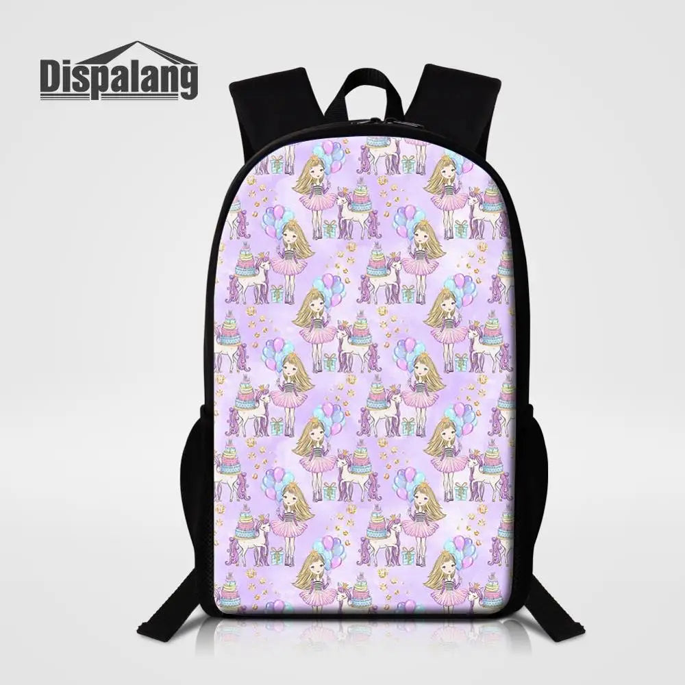 Cartoon School Backpack for Teenage Girls Women Travel Shoulder Bag