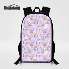 Cartoon School Backpack for Teenage Girls Women Travel Shoulder Bag