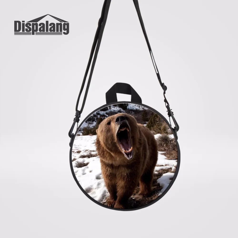 Bear Casual Shoulder Bag For Lady Kids Crossbody Messenger Bag