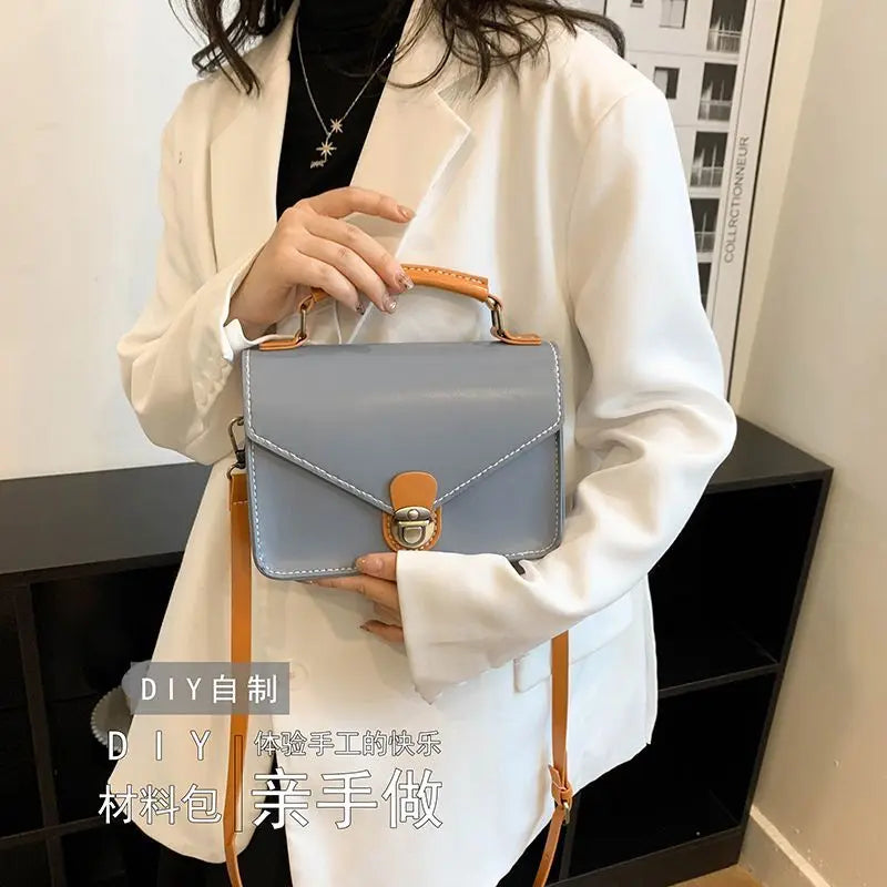 Homemade Tote Bag Kit DIY Material Hand Sewing Gift