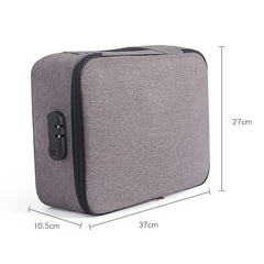 Waterproof Document Organizer Bag with Lock Privacy Security