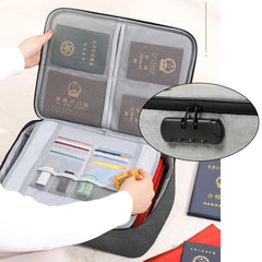 Lockable Document Organizer with Large Capacity