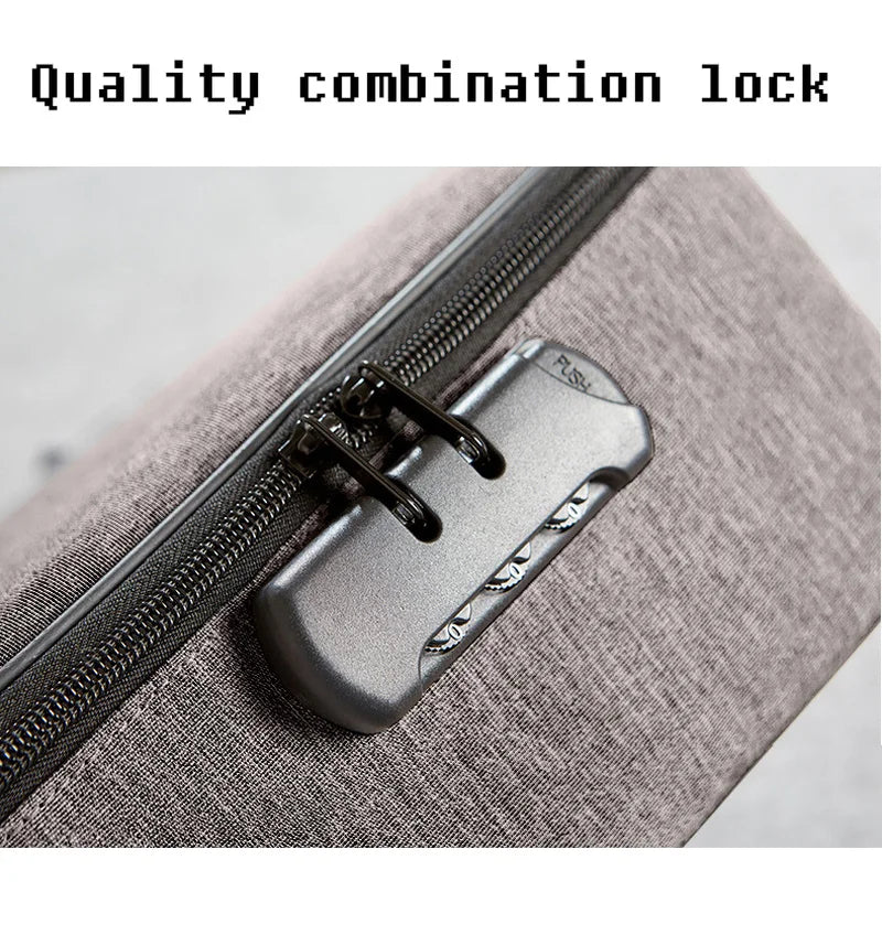 Large Capacity Document Storage Bag with Coded Lock