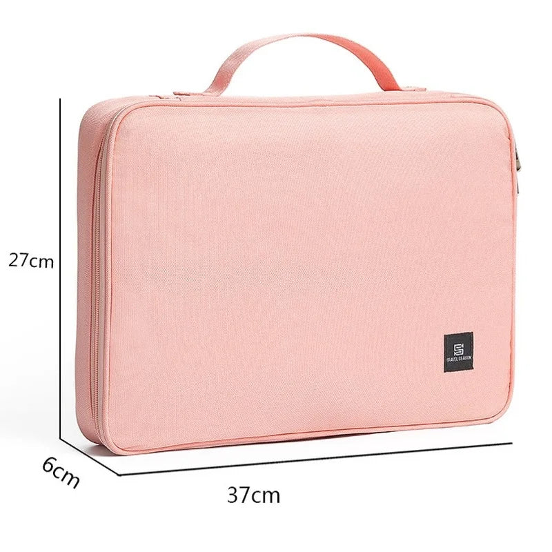Large Capacity Document Storage Bag with Coded Lock