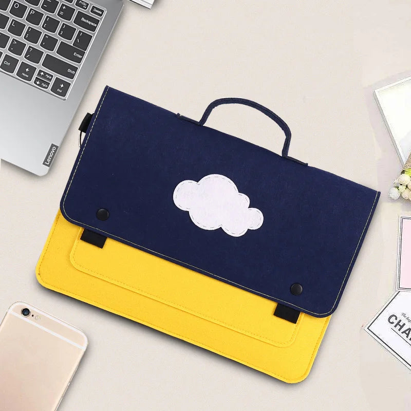 Document Ticket Files Organizer Felt Folder Storage Bag
