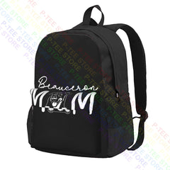Dog Mom Lover Fur Mama Beauceron Large Capacity Backpack Gym Schoolbag