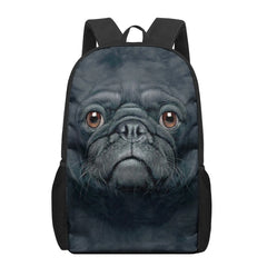 Dog 3D Print School Backpack for Boys Girls Kids Book Bag