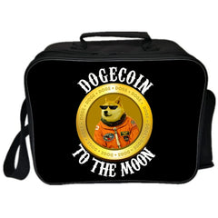 Dogecoin Anime Picnic Bag Insulated Canvas Lunch Bags for Women