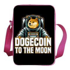 Dogecoin Mini School Bag Phone Bag Boy Girl Shoulder Bag Casual Crossbody Bag